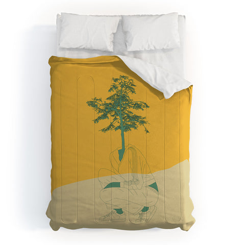 The Red Wolf Woman Nature 2 Comforter