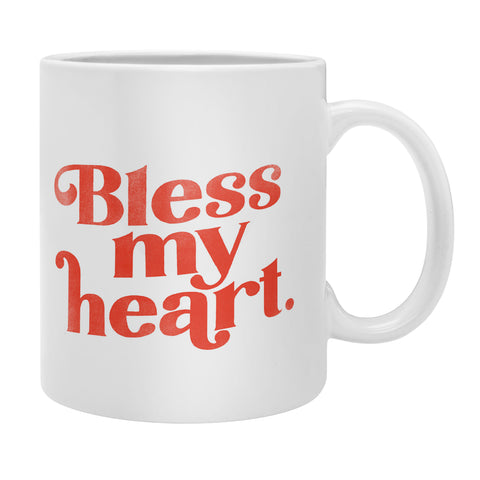 The Whiskey Ginger Bless My Heart Funny Cute Red Coffee Mug