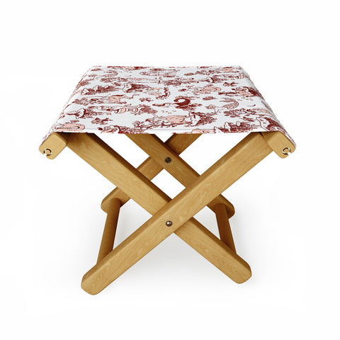 The Whiskey Ginger Classic Ruby Pink Zodiac Folding Stool