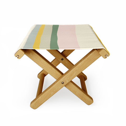 The Whiskey Ginger Colorful Fun Striped Children Folding Stool