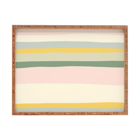 The Whiskey Ginger Colorful Fun Striped Children Rectangular Tray
