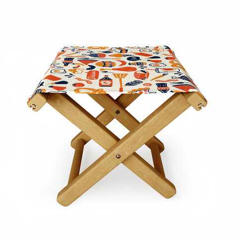 The Whiskey Ginger Cool Fun Colorful Retro Diner Folding Stool