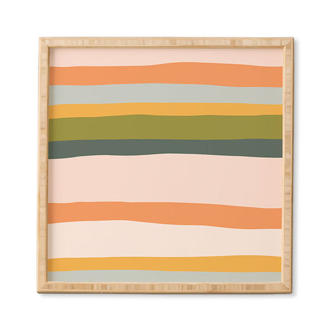 The Whiskey Ginger Dreamy Stripes Colorful Fun Framed Wall Art