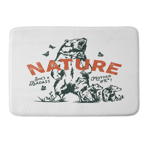 The Whiskey Ginger Nature Shes A Badass Mother Memory Foam Bath Mat