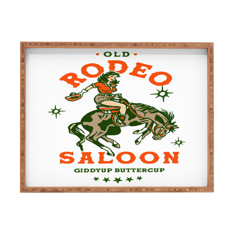 The Whiskey Ginger Old Rodeo Saloon Giddy Up Butt Rectangular Tray