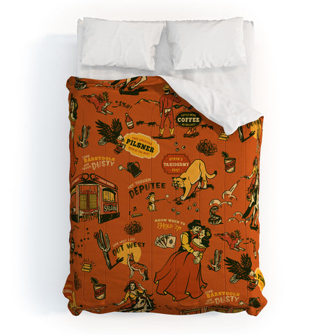 The Whiskey Ginger Old West Inspired Vintage Pattern Comforter