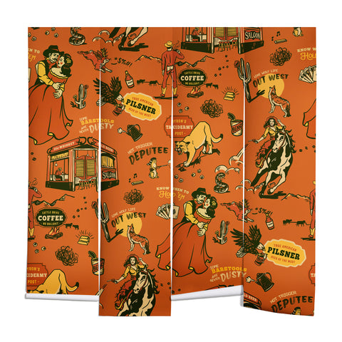 The Whiskey Ginger Old West Inspired Vintage Pattern Wall Mural