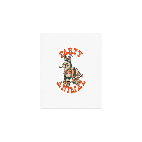 The Whiskey Ginger Party Animal Donkey Pinata Art Print