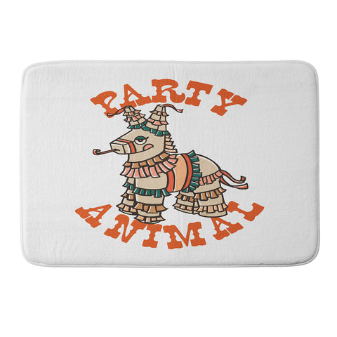 The Whiskey Ginger Party Animal Donkey Pinata Memory Foam Bath Mat