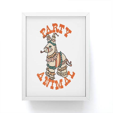 The Whiskey Ginger Party Animal Donkey Pinata Framed Mini Art Print