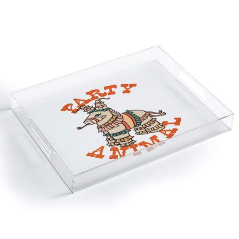 The Whiskey Ginger Party Animal Donkey Pinata Acrylic Tray