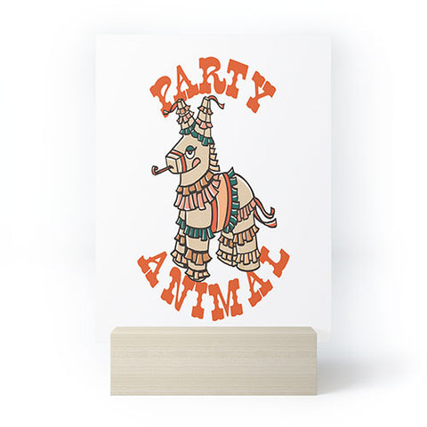 The Whiskey Ginger Party Animal Donkey Pinata Mini Art Print