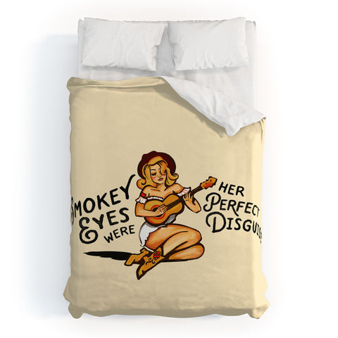 The Whiskey Ginger Smokey Eyes Perfect Disguise Duvet Cover
