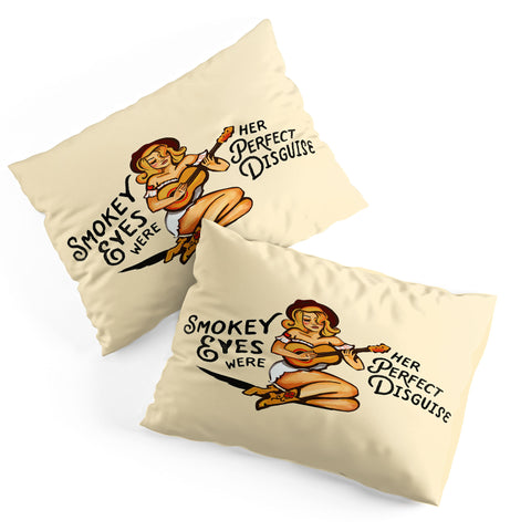 The Whiskey Ginger Smokey Eyes Perfect Disguise Pillow Shams
