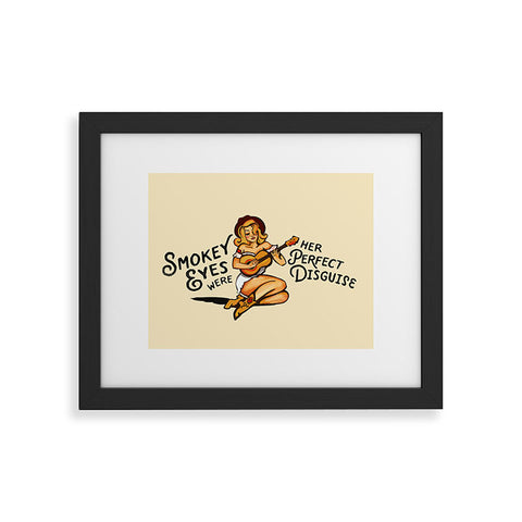 The Whiskey Ginger Smokey Eyes Perfect Disguise Framed Art Print