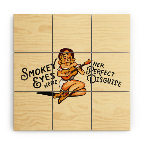 The Whiskey Ginger Smokey Eyes Perfect Disguise Wood Wall Mural