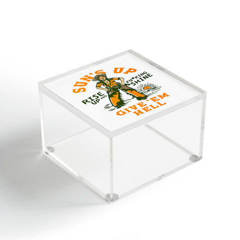 The Whiskey Ginger Suns Up Give Em Hell Rise Up Acrylic Box