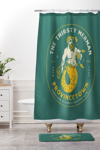 The Whiskey Ginger The Thirsty Merman Provincetown Shower Curtain And Mat