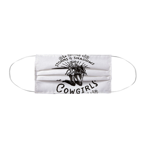The Whiskey Ginger Through Storms Shadows Cowgirl Face Mask