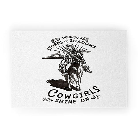 The Whiskey Ginger Through Storms Shadows Cowgirl Welcome Mat