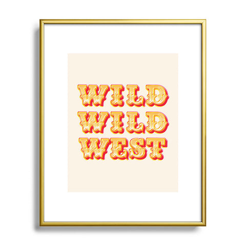 The Whiskey Ginger Vintage Red Yellow Wild Wild Metal Framed Art Print