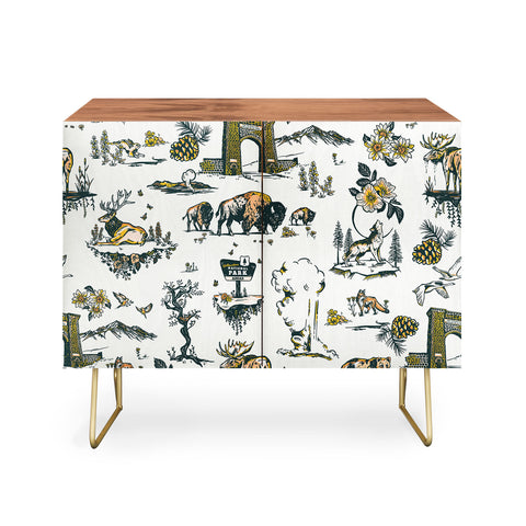 The Whiskey Ginger Yellowstone National Park Travel Pattern Credenza