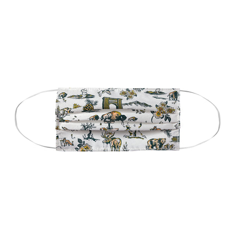 The Whiskey Ginger Yellowstone National Park Travel Pattern Face Mask