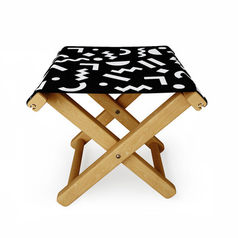 Three Of The Possessed Block Party BLK Folding Stool