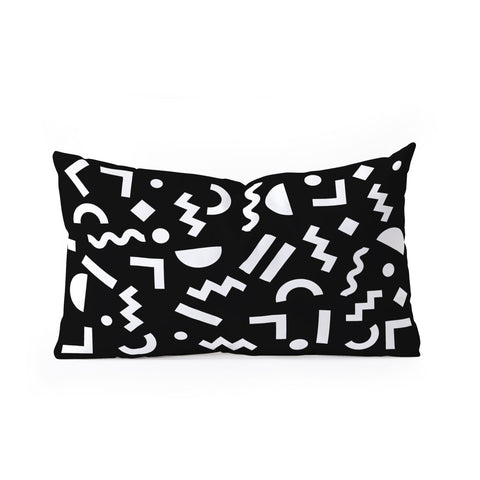 Three Of The Possessed Block Party BLK Oblong Throw Pillow