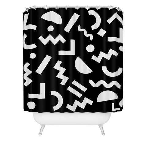 Three Of The Possessed Block Party BLK Shower Curtain