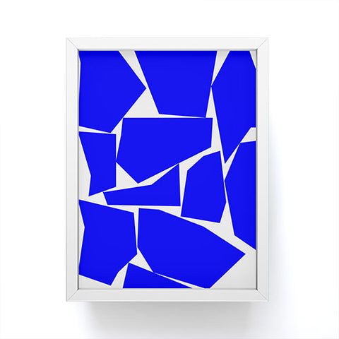 Three Of The Possessed Block Party Blue Framed Mini Art Print