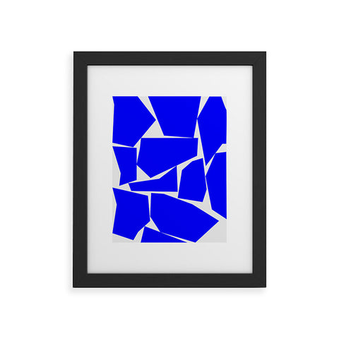 Three Of The Possessed Block Party Blue Framed Art Print