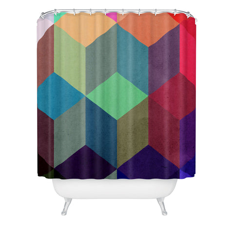 Three Of The Possessed City At Night Shower Curtain