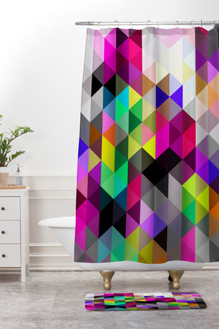 Three Of The Possessed Galaxy1 Shower Curtain And Mat