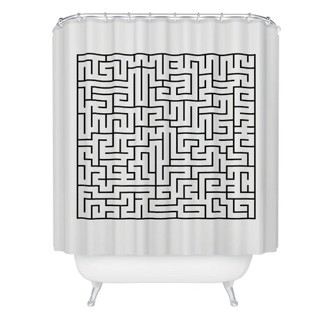 Three Of The Possessed Maze01 Shower Curtain