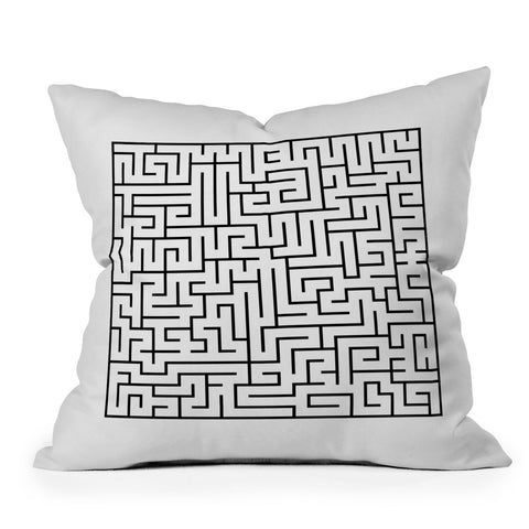 Three Of The Possessed Maze01 Throw Pillow