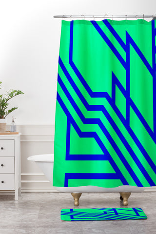 Three Of The Possessed Metro Deco 01 Shower Curtain And Mat