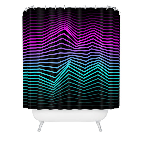 Three Of The Possessed Miami Nights Shower Curtain