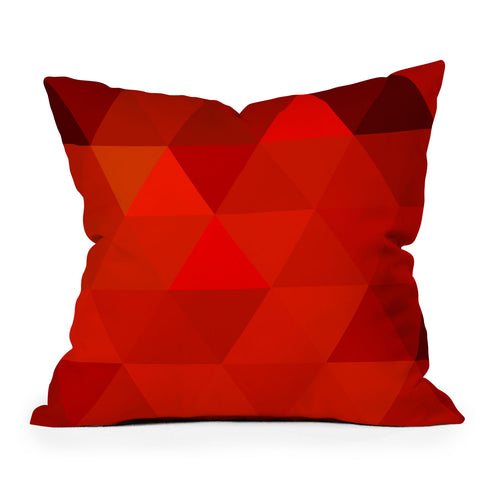 Three Of The Possessed Mode7 Fire Throw Pillow