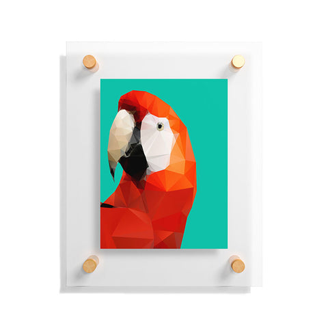 Three Of The Possessed Parrot Red Floating Acrylic Print