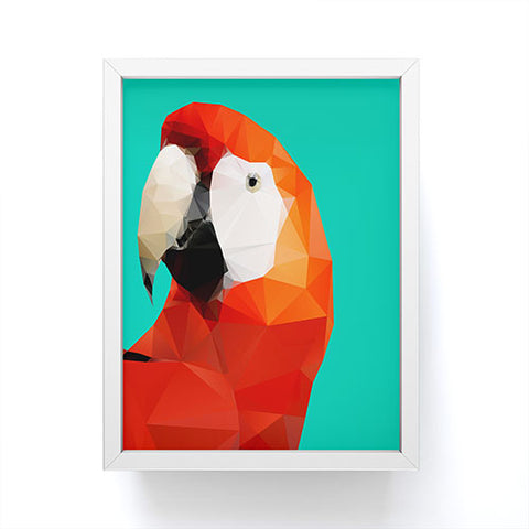 Three Of The Possessed Parrot Red Framed Mini Art Print