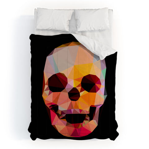 Three Of The Possessed Skull Sunrise Comforter