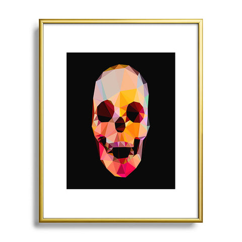 Three Of The Possessed Skull Sunrise Metal Framed Art Print