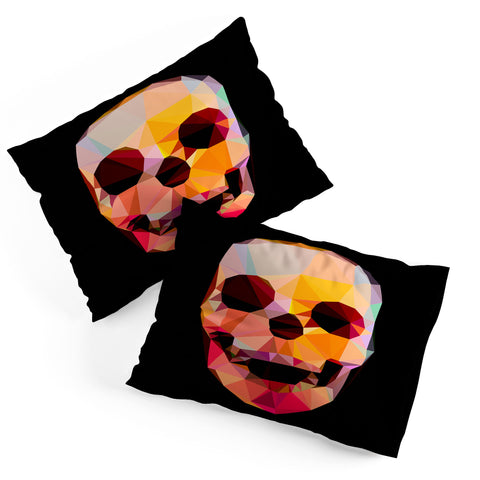 Three Of The Possessed Skull Sunrise Pillow Shams