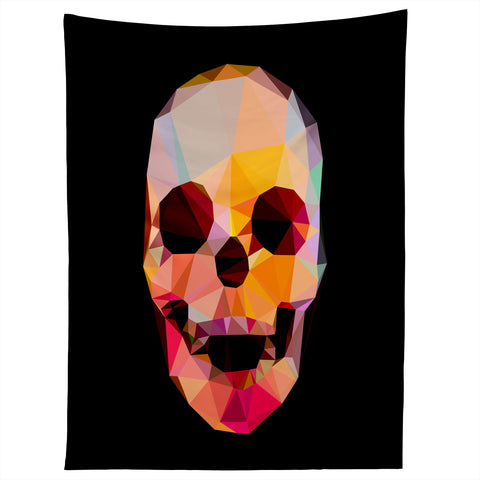 Three Of The Possessed Skull Sunrise Tapestry