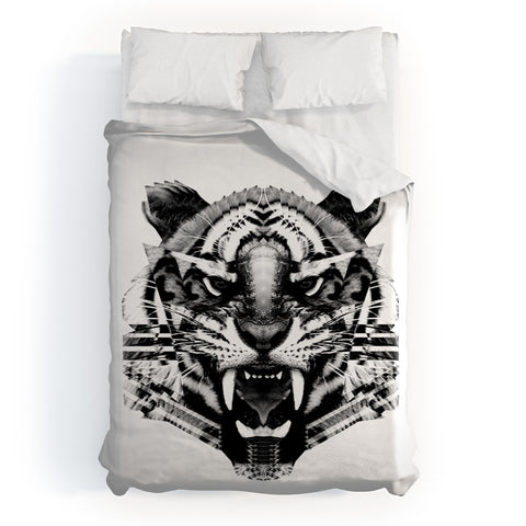 Three Of The Possessed Tiger 4040 Duvet Cover