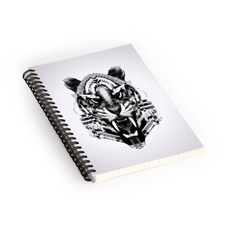 Three Of The Possessed Tiger 4040 Spiral Notebook