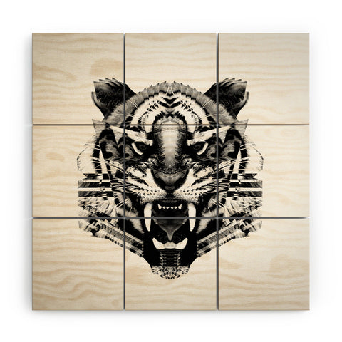 Three Of The Possessed Tiger 4040 Wood Wall Mural