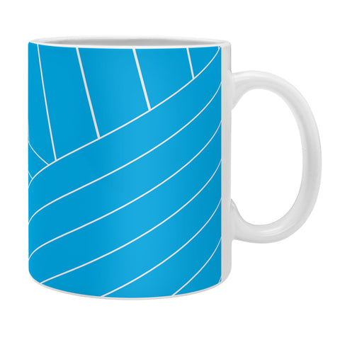 Three Of The Possessed Wave Blue Coffee Mug