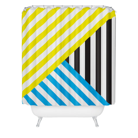 Three Of The Possessed Wave TriColour Shower Curtain